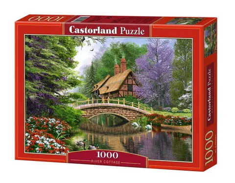 Puzzle 1000 elementów Chata nad rzeką, Castorland
