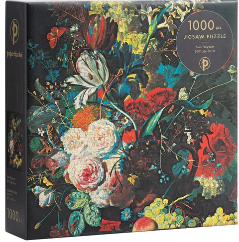 Puzzle 1000 elementów Still Life Burst, Van Huysum, Paperblanks