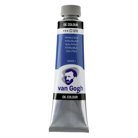 Farba olejna Van Gogh 570 Phtalo Blue 40 ml, Talens