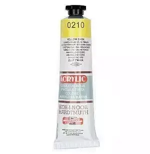 Farba akrylowa ciemnożółta KOH-I-NOOR 40ml
