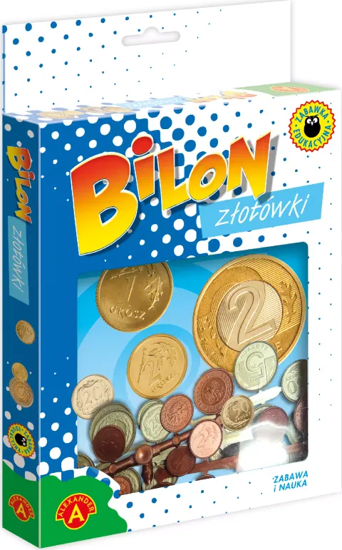 Pieniądze zabawkowe do nauki Bilon monety, Alexander