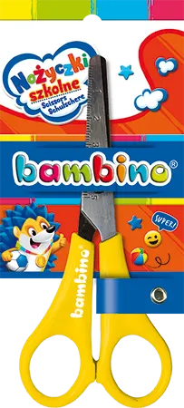 NOŻYCZKI SZKOLNE z podziałką BAMBINO