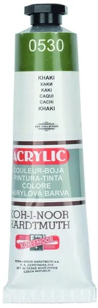 Farba akrylowa Koh-I-Noor Acrylic Khaki nr 530 – tuba 40ml