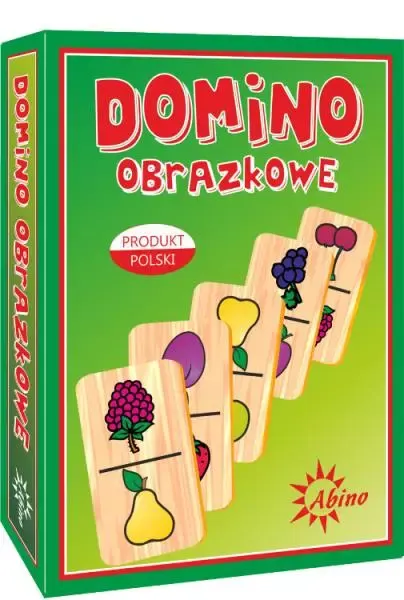 Gra Domino drewniane Owoce, Abino