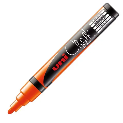 Marker kredowy UNI Chalk PWE-5M (pomarańczowy)