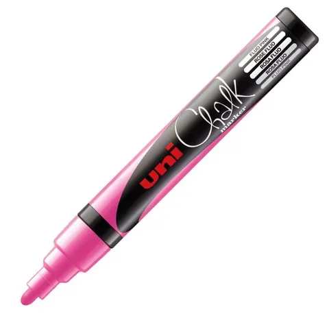Marker kredowy UNI Chalk PWE-5M (różowy)