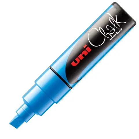 Marker kredowy UNI Chalk PWE-8K (niebieski)