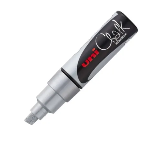 Marker kredowy UNI Chalk PWE-8K (srebrny)
