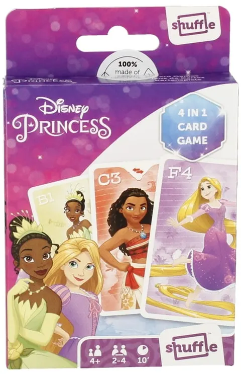 Gra karciana 4w1 Księżniczki Disney, Cartamundi