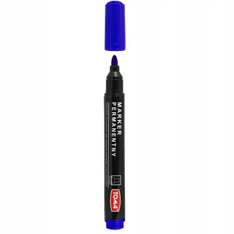 MARKER PERMANENTNY OKRĄGŁY 1,5mm TOMA 202 NIEBIESKI