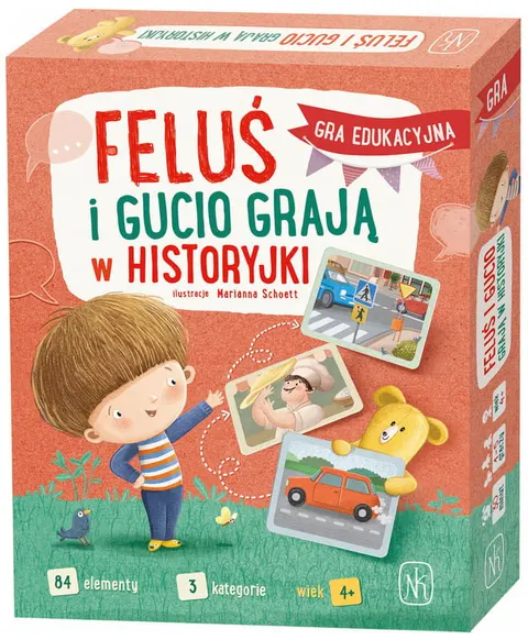 Gra edukacyjna Feluś i Gucio grają w historyjki, Nasza Księgarnia
