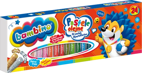 Pastele olejne BAMBINO 24 kolory Majewski
