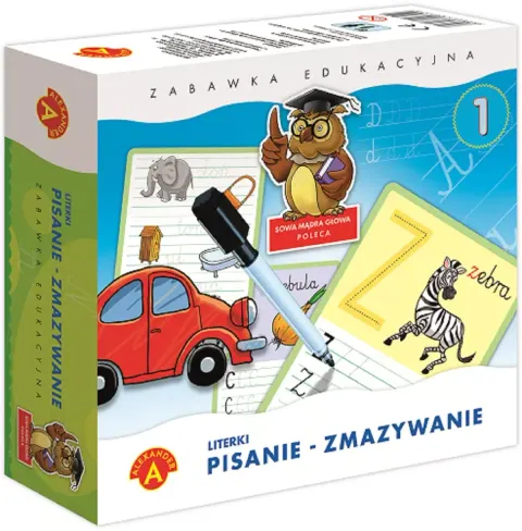 Gra pisanie-zmazywanie Literki Alexander