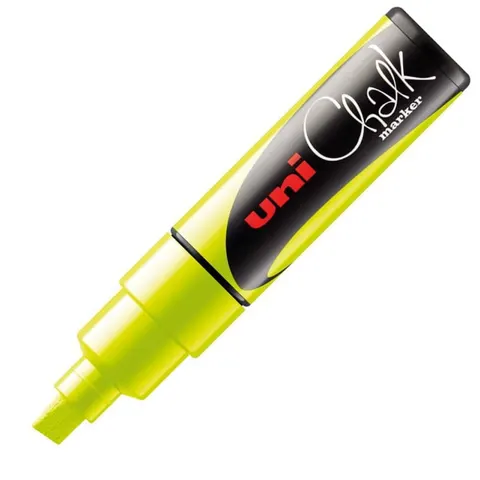 MARKER KREDOWY CHALK UNI UNPWE8K/6ZO ŚCIĘTY 8mm ŻÓŁTY
