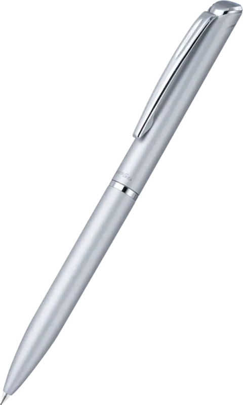Pióro kulkowe Sterling EnerGel srebrne 0,7 mm niebieski w etui BL2007, Pentel