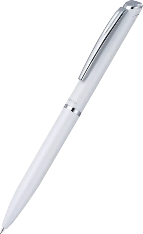 Pióro kulkowe Sterling EnerGel białe 0,7 mm niebieski w etui BL2007, Pentel