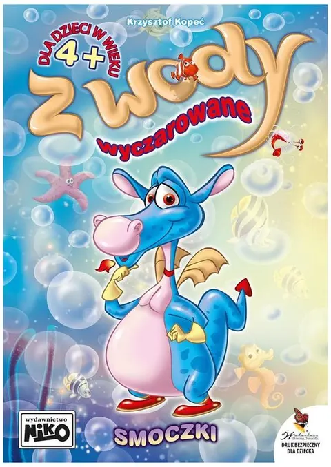 Kolorowanka wodna Smoczki Z wody wyczarowane 4+, Niko