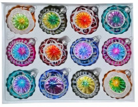 Bombki 6 cm 12szt REFLETOR mix kolorów