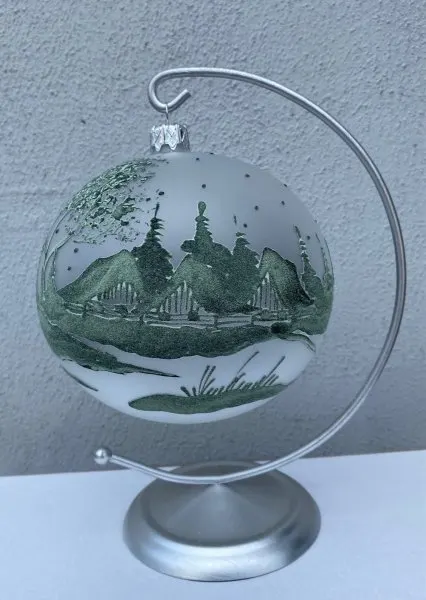 Bombka 15 cm pejzaż luminescencyjny