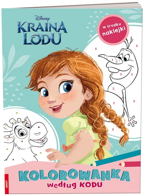 Kolorowanka według kodu Kraina Lodu 3+, Ameet