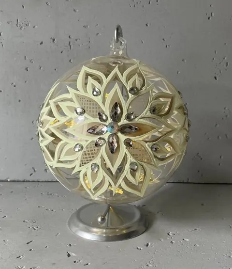 Bombka 15 cm luminescencyjna Lampion