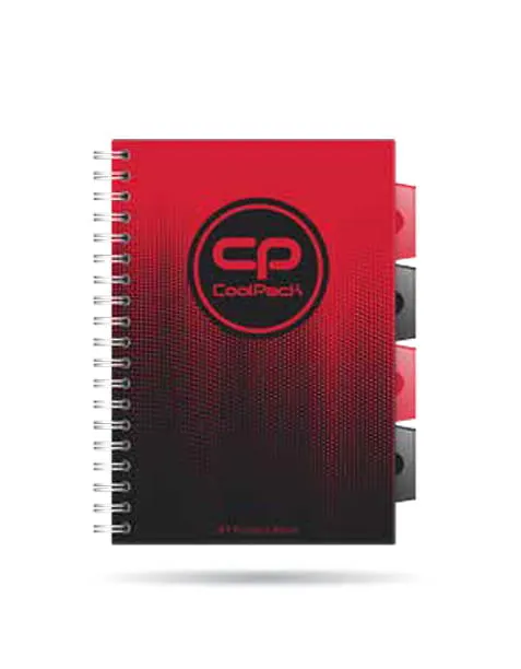 Coolpack GRADIENT KOŁOZESZYT B5 100k kratka CRANBERRY