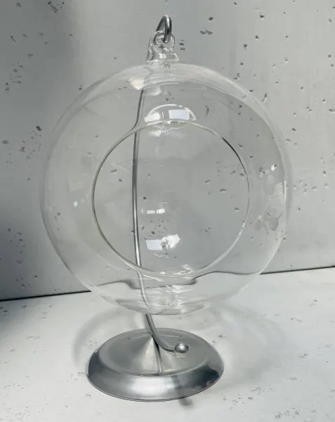 Bombka 15 cm przezroczysta z dziurą Lampion