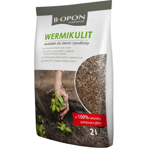 BIOPON NATURAL Dodatek Do Podłoża Napowietrzający Glebę 2 L