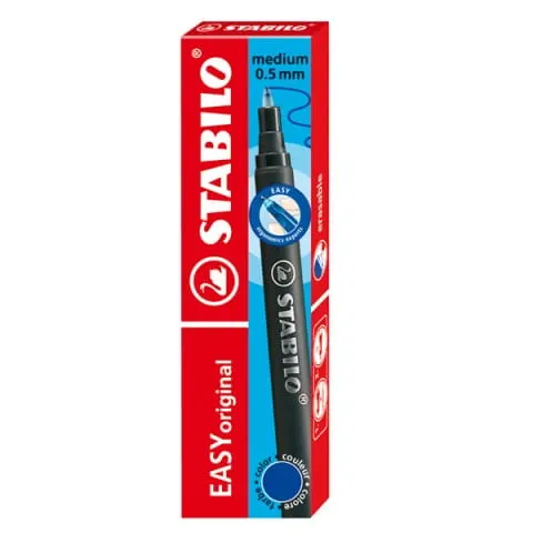 Wkłady naboje do pióra kulkowego Stabilo Move Easy medium 0,5 mm niebieskie 3 sztuki