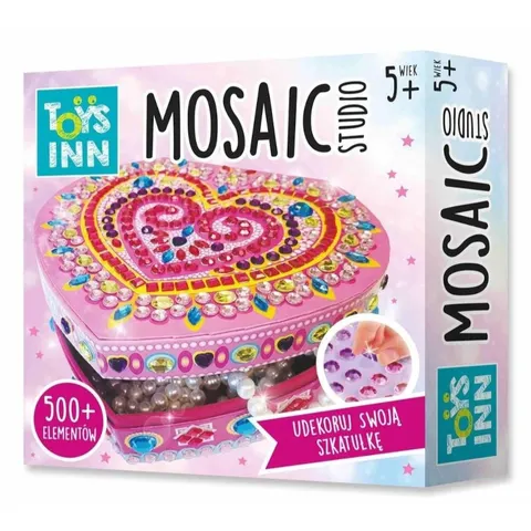 Zestaw kreatywny Szkatułka mozaika Serce, Stnux