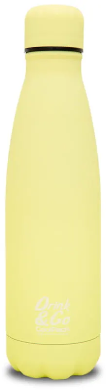 CoolPack Termos Drink&Go Bidon Metalowy Pastelowy Powder Yellow 500 ml