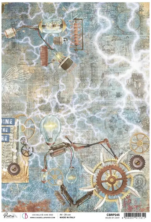 Papier ryżowy A4 Bulbs Of Light, Ciao Bella