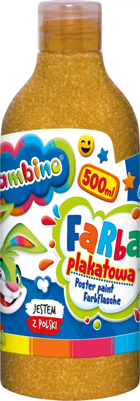 Farba plakatowa złota Bambino 500 ml, St.Majewski