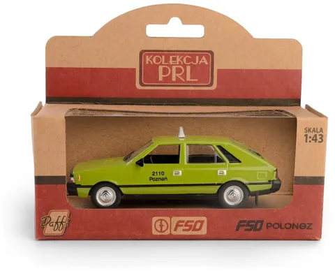 Samochód PRL FSO polonez taxi zielony 1:43, Daffi