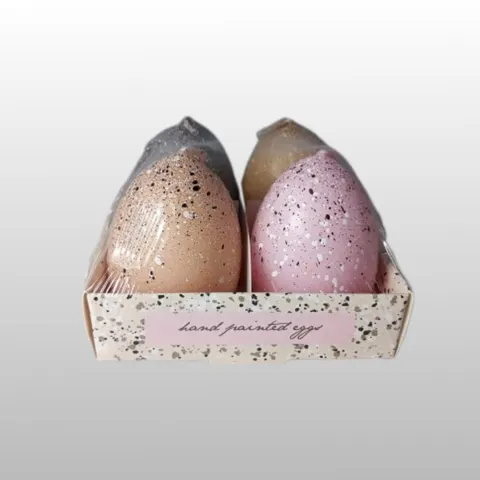 ŚWIECA EGG IN SPOTS JAJKO "4" 45x60 SET 1 - 4szt.