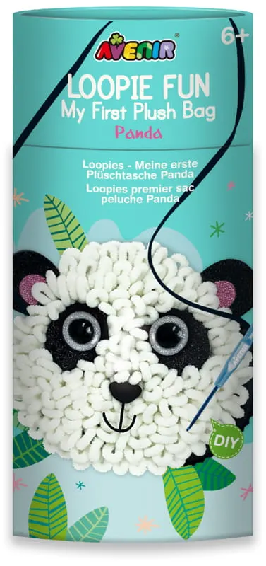 Zestaw kreatywny Moja pierwsza pluszowa torba - Panda, Avenir