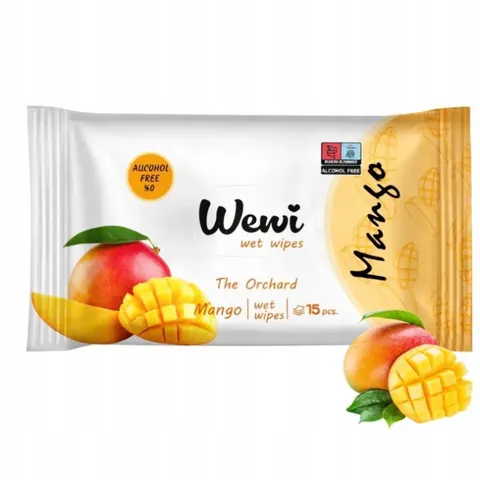WEWI Chusteczki nawilżane 15 szt MANGO, 1 op