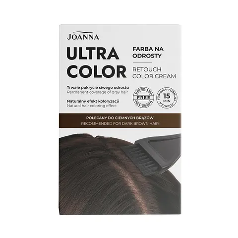 JOANNA ULTRA COLOR Farba na odrosty CIEMNY BRĄZ, 1 op