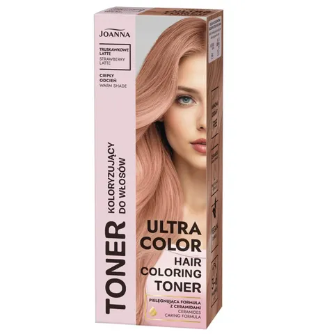 JOANNA Toner do włosów STRAWBERRY LATTE, 100 ml