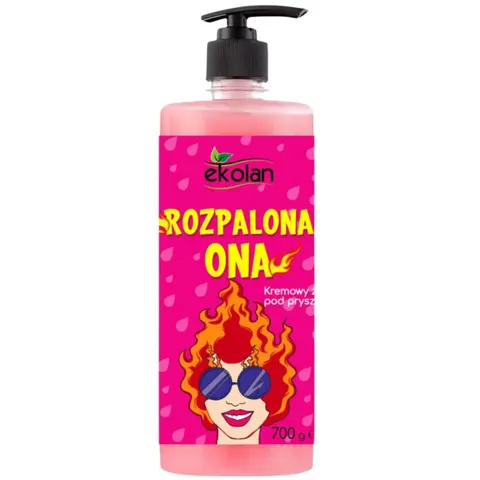 EKOLAN Kremowy żel pod prysznic ROZPALONA ONA, 700 ml