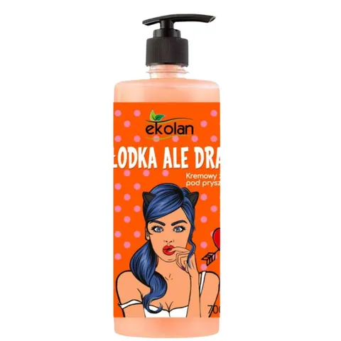 EKOLAN Kremowy żel pod prysznic SŁODKA ALE DRAPIE, 700 ml