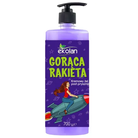 EKOLAN Kremowy żel pod prysznic GORĄCA RAKIETA, 700 ml