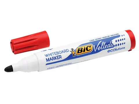 Marker suchościeralny i do flipchartu BIC VELLEDA Eco 1701 okrągły czerwony