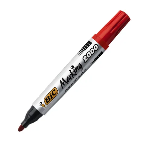 Marker permanentny BIC MARKING 2000 końcówka okrągła 1,7mm kol. czerwony 999712