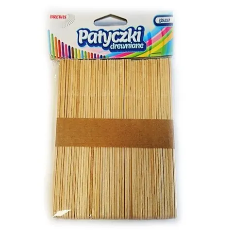 Patyczki drewniane kolor 14cm PK140, Brewis
