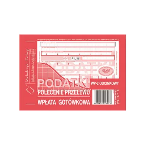 Druk "Polecenie Przelewu" podatki 2-odc MICHALCZYK I PROKOP /471-5/