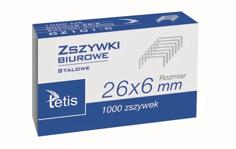Tetis Zszywki biurowe rozm. 26/6