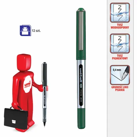 Pióro kulkowe UNI Eye Micro ub-150 zielone
