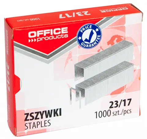 Zszywki 23/17, 1000szt., Office Products