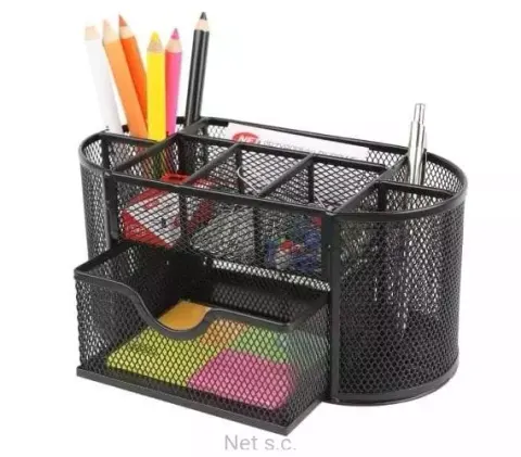 Przybornik 5A Z9087A Jumbo czarny z siatki metalowej, NET